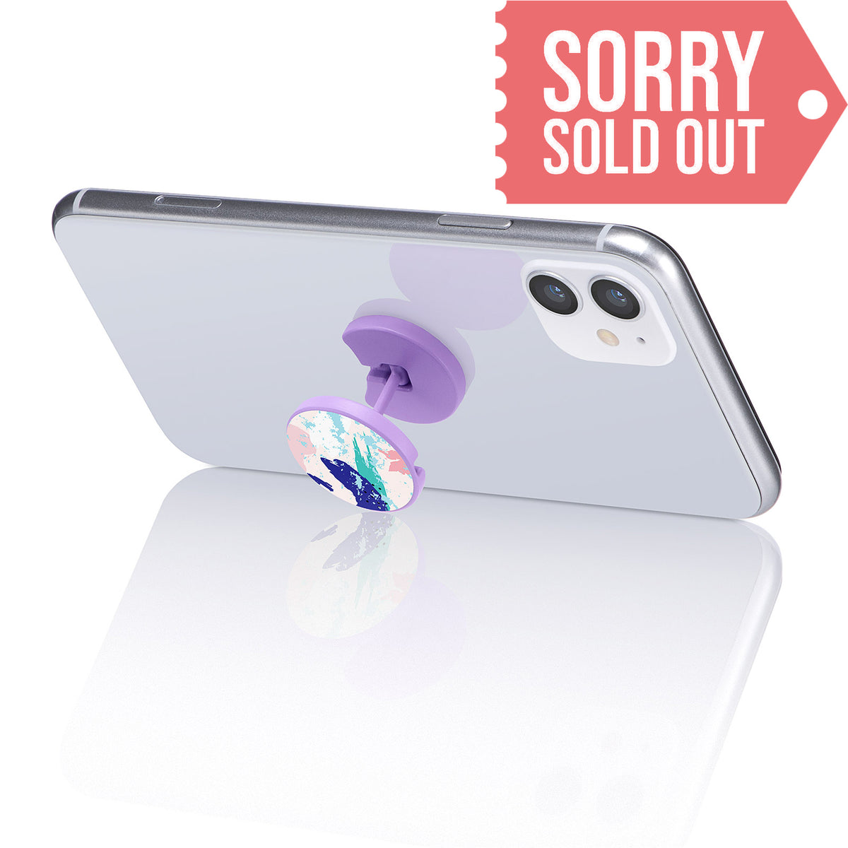 Grip’z Phone Holder Retro Purple West & Arrow