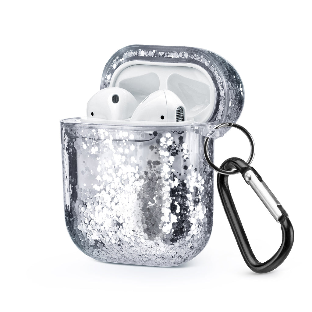 Silver Glitter AirPods Case