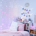 Pink & Purple Ombre Cascading Curtain Lights