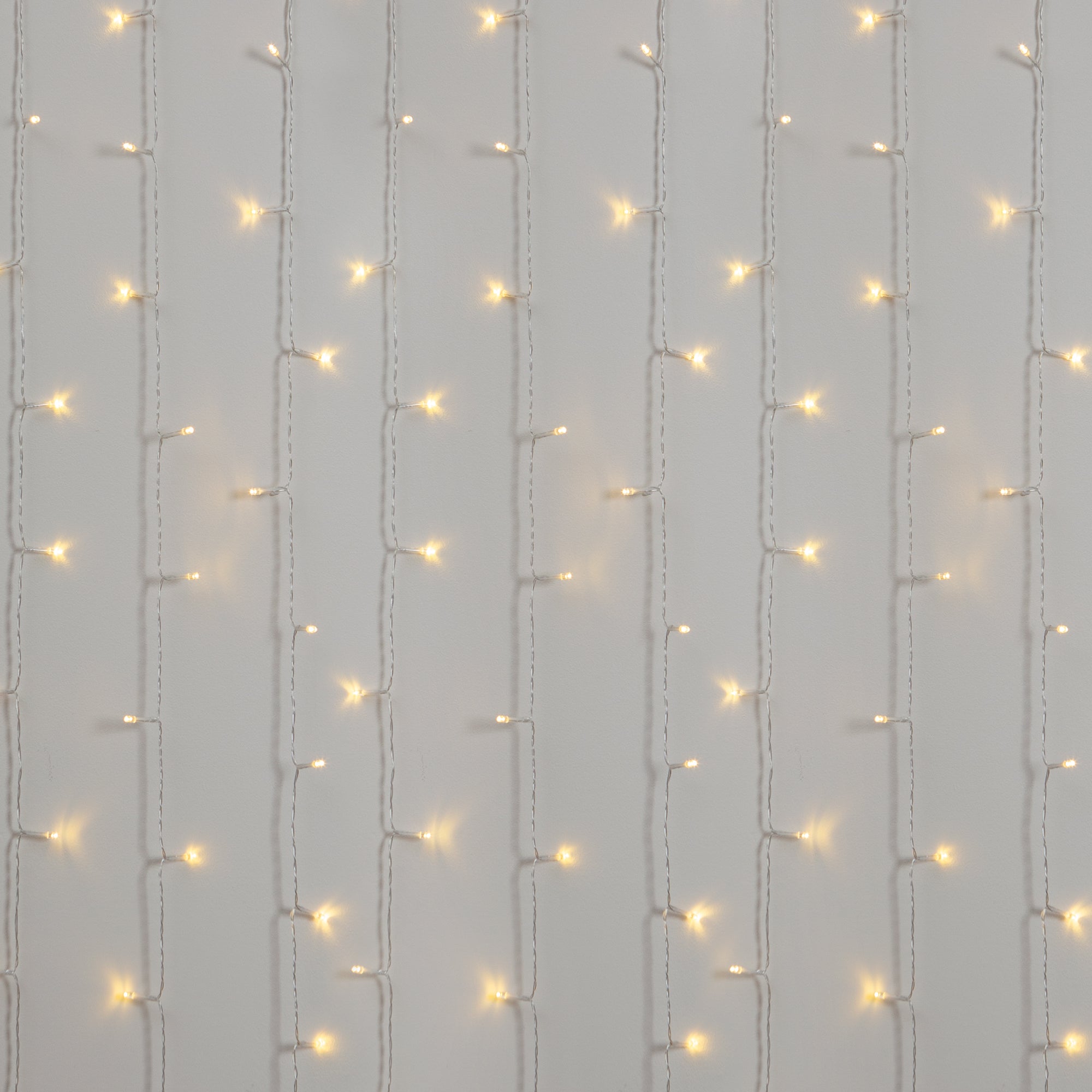 XL Warm White Curtain Lights With Flashing Modes