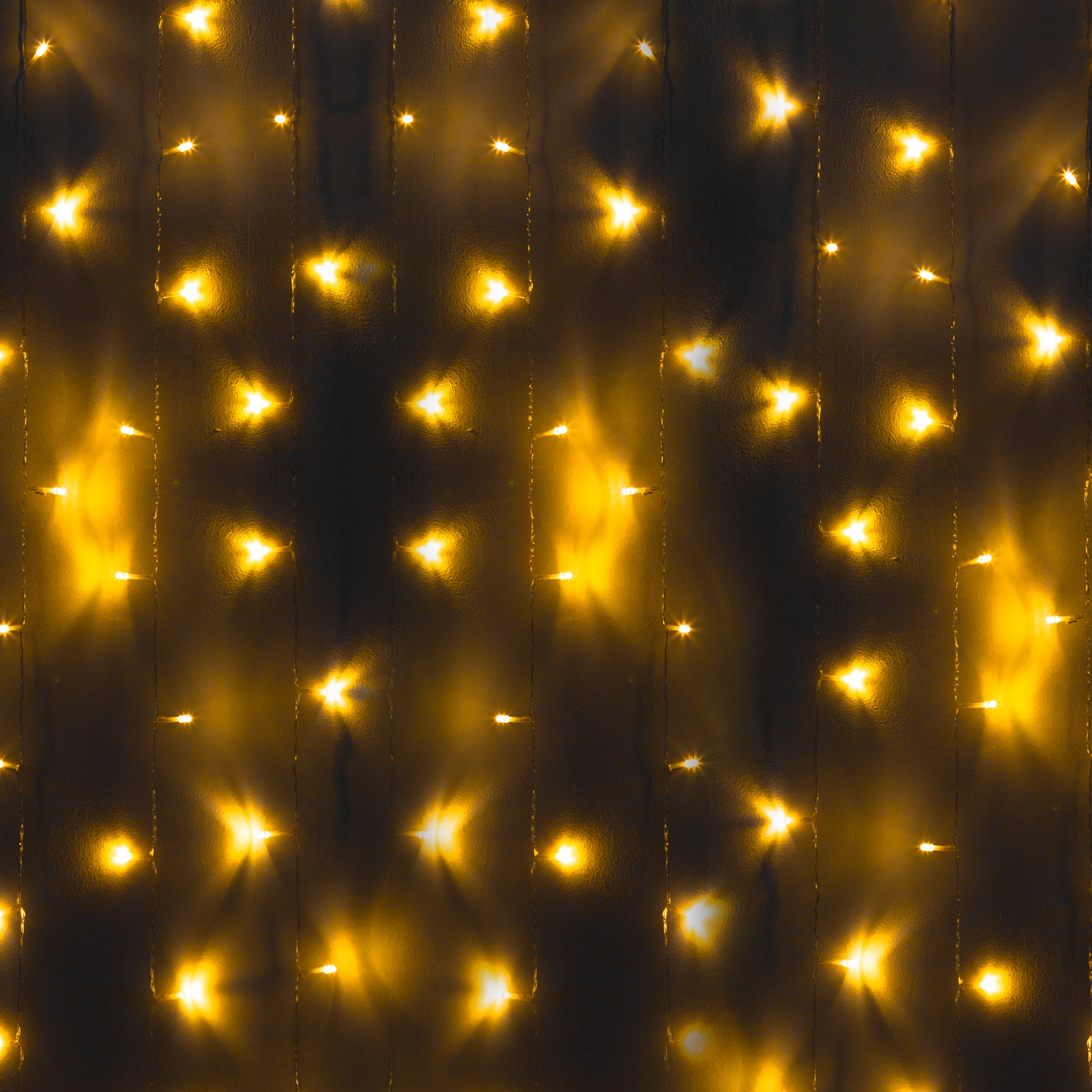 XL Warm White Curtain Lights With Flashing Modes