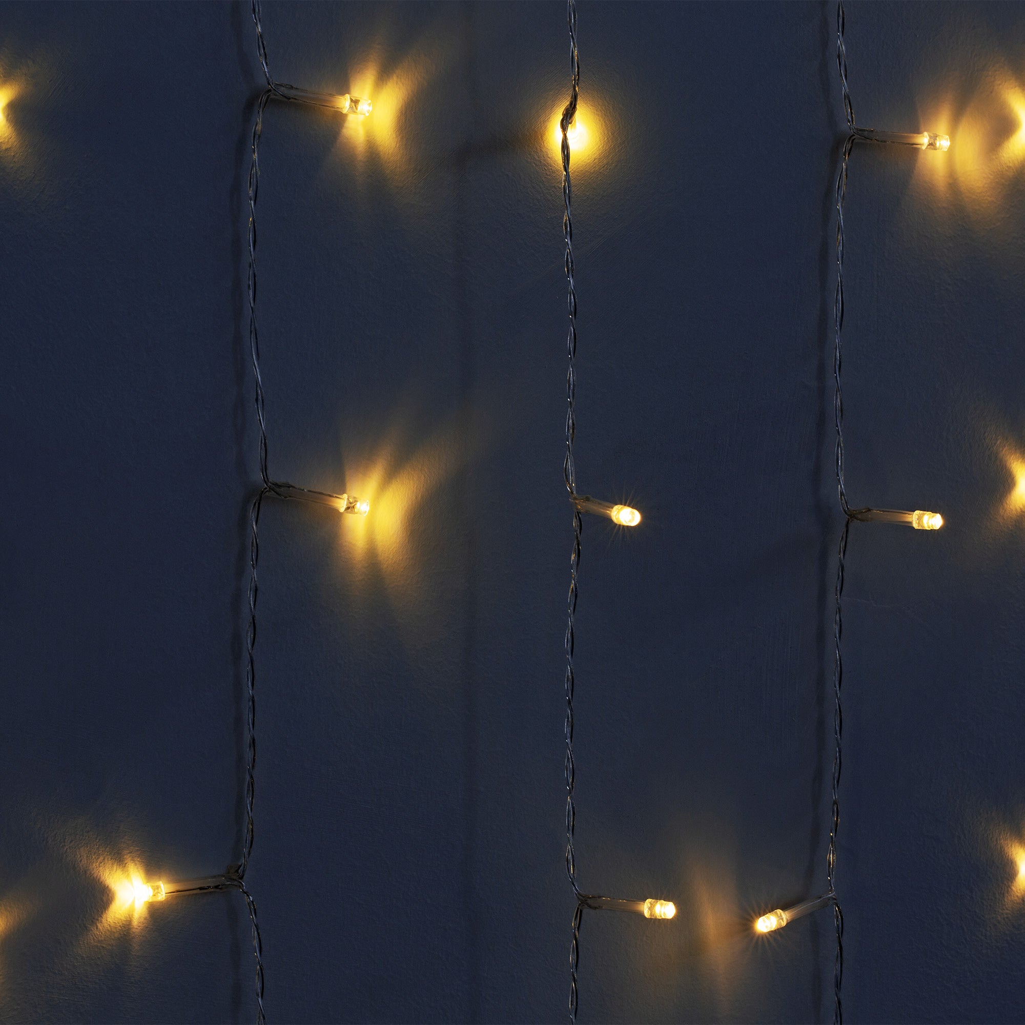 XL Warm White Curtain Lights With Flashing Modes