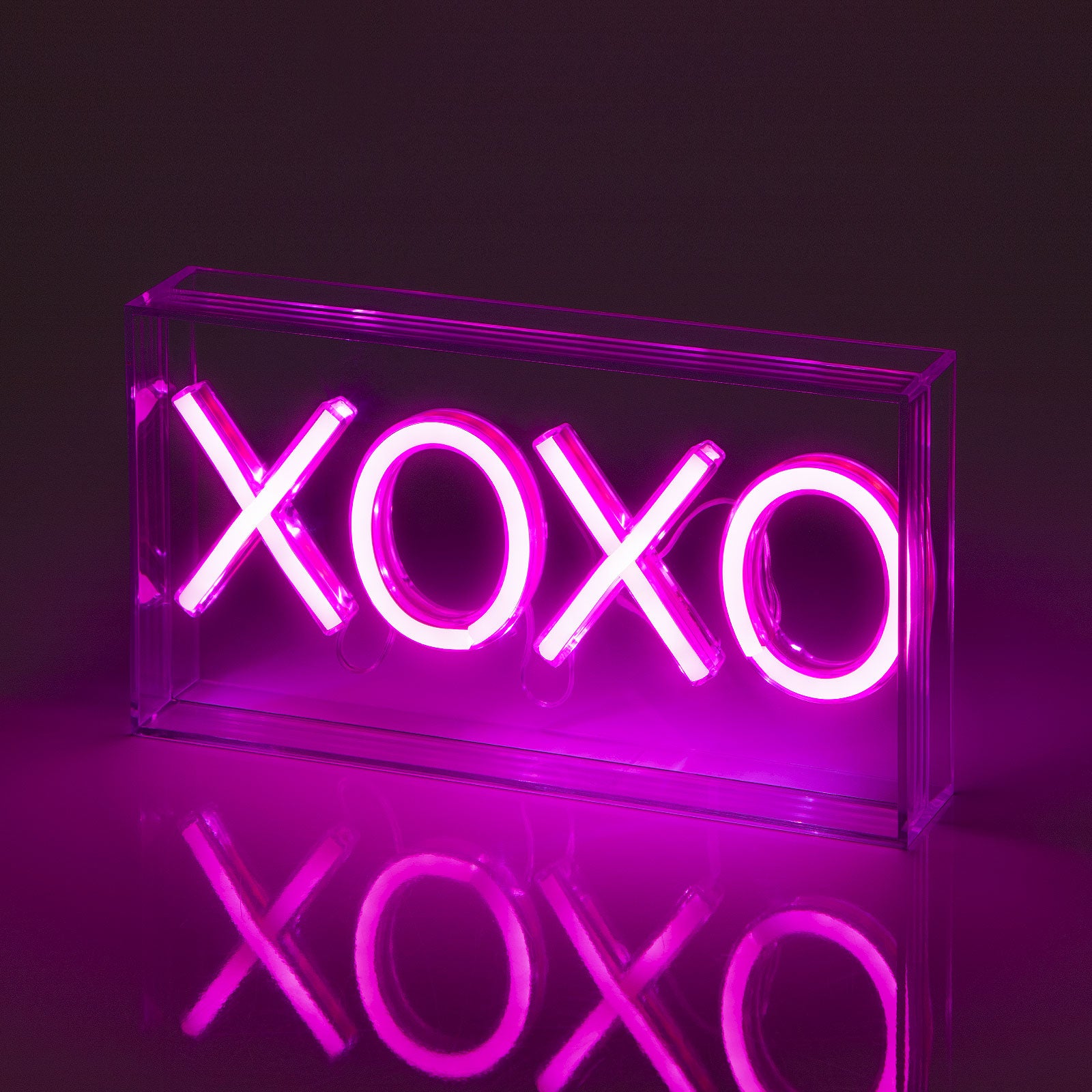 XOXO Acrylic Box LED Neon