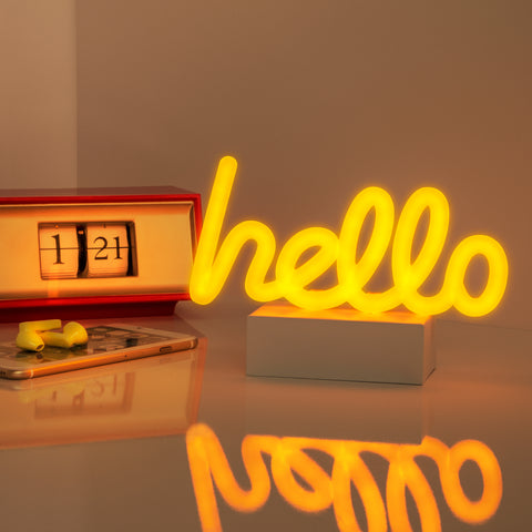 'Hello' Neon LED Light