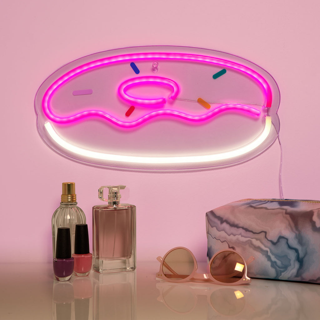 Sprinkle Donut LED Neon Wall Sign