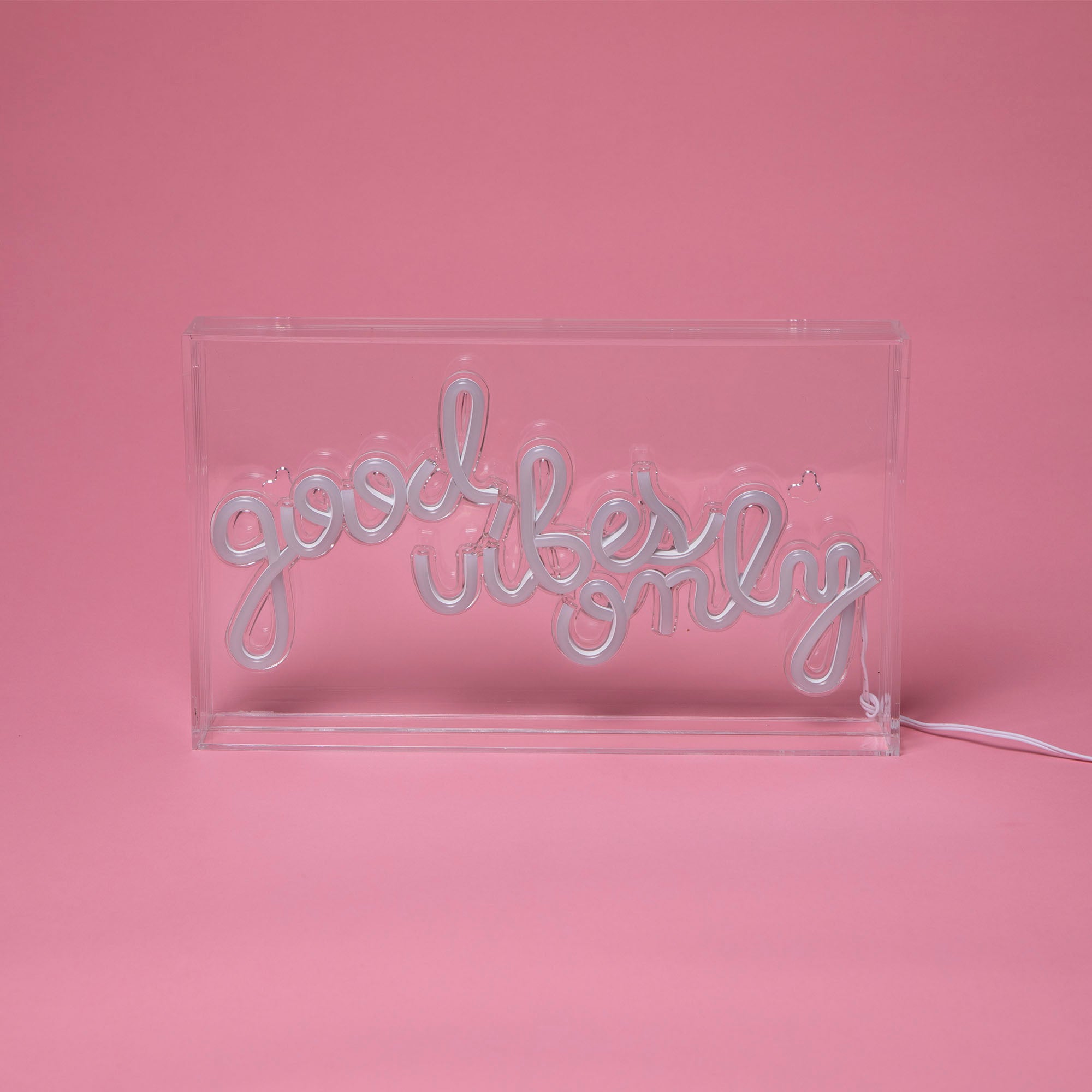 “Good Vibes Only” Acrylic LED Neon Box