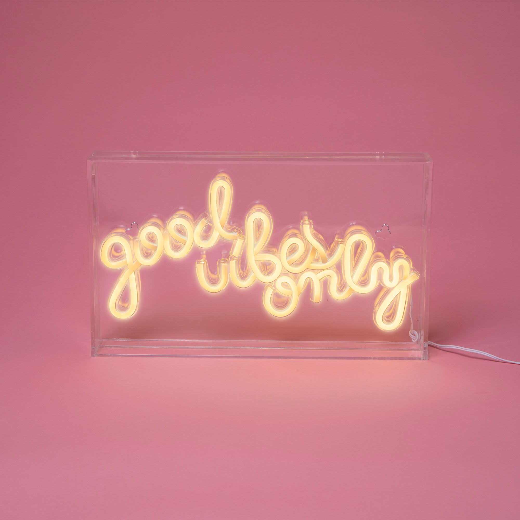 “Good Vibes Only” Acrylic LED Neon Box